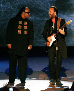 Sting looks like a lumberjack during the inaugural ball